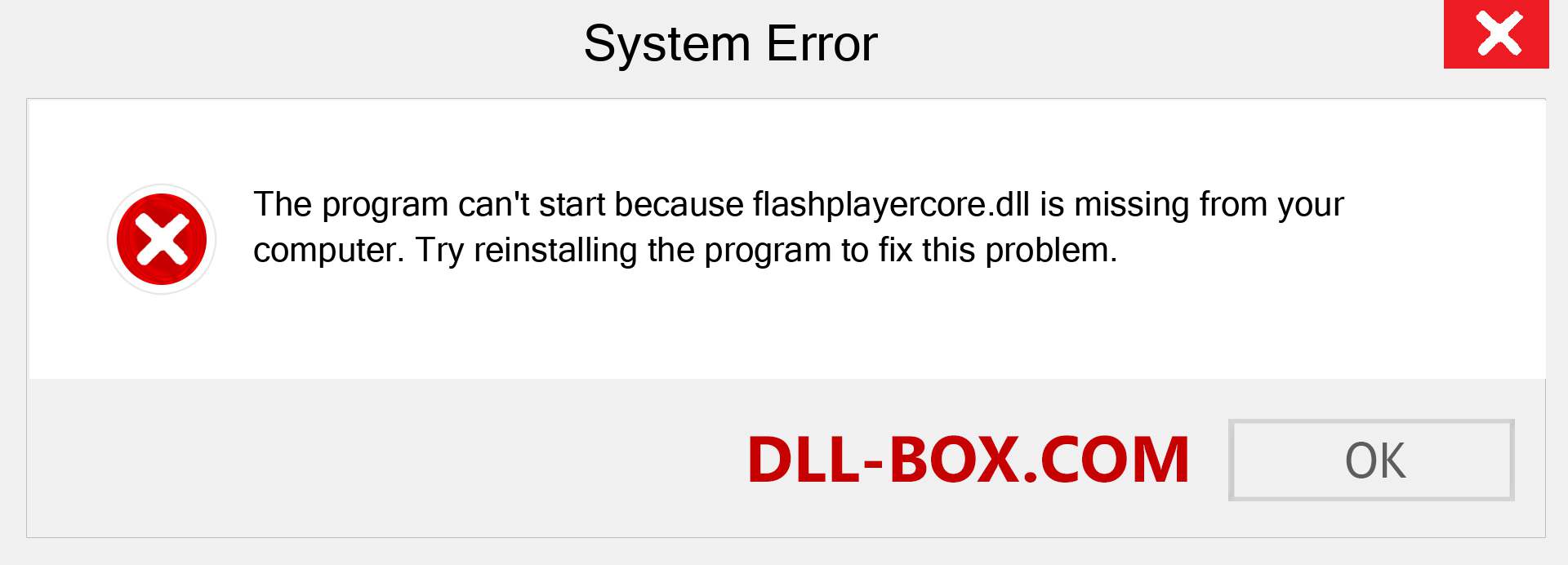 flashplayercore.dll file is missing?. Download for Windows 7, 8, 10 - Fix  flashplayercore dll Missing Error on Windows, photos, images